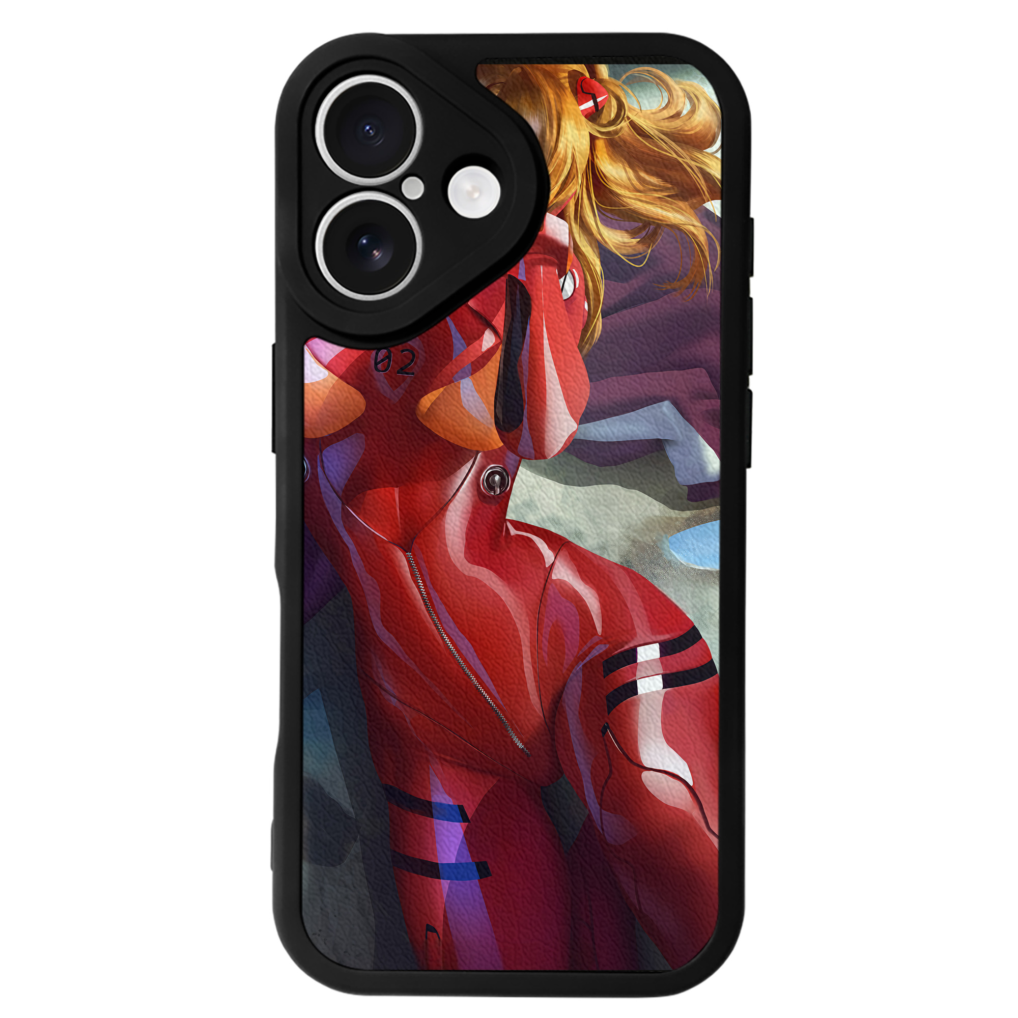 （画像用） EVA 新世紀エヴァンゲリオン 【iPhone 16シリーズ対応】シリコンスマホケース（レザー調） 材質：シリコン